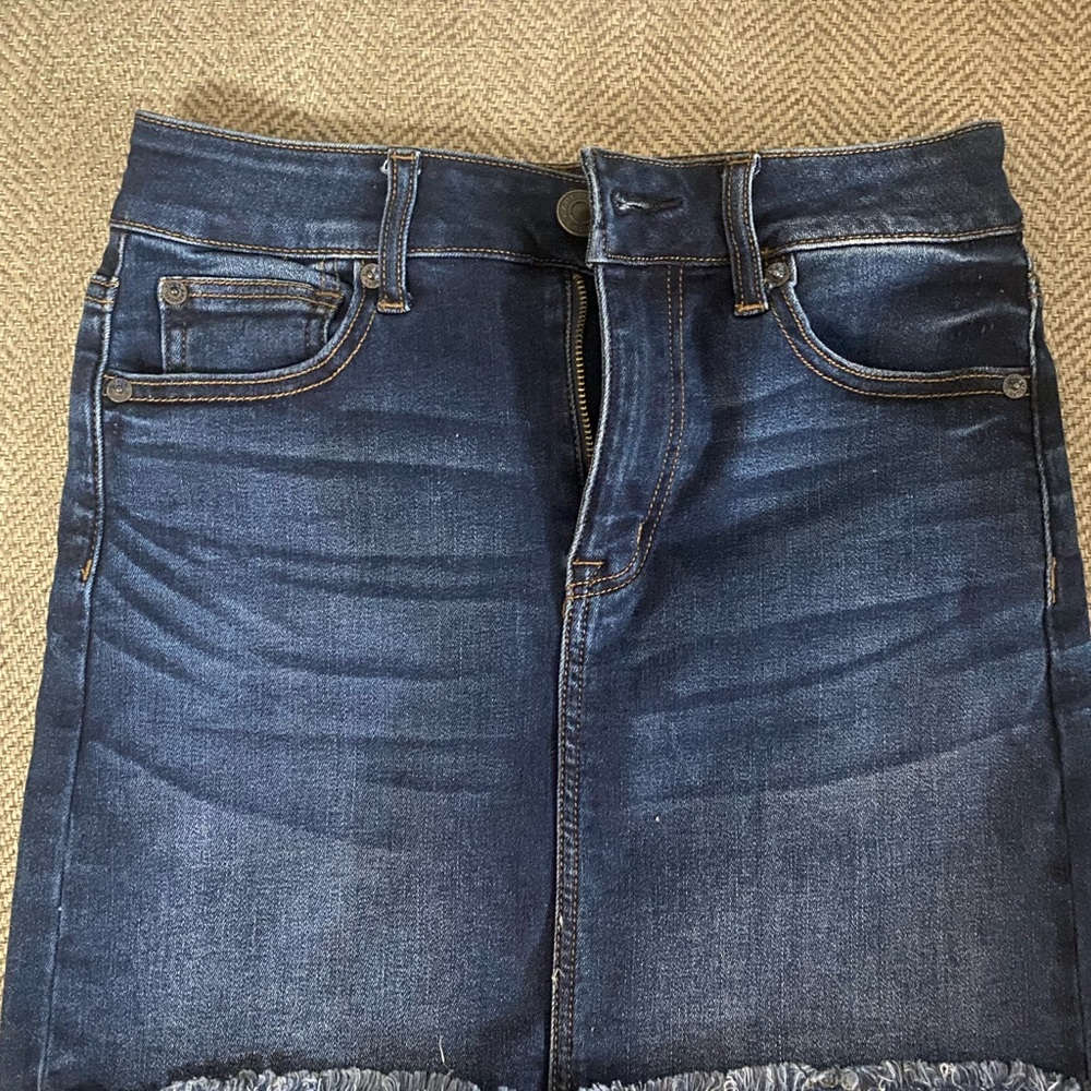 American eagle Dark Blue Denim Skirt